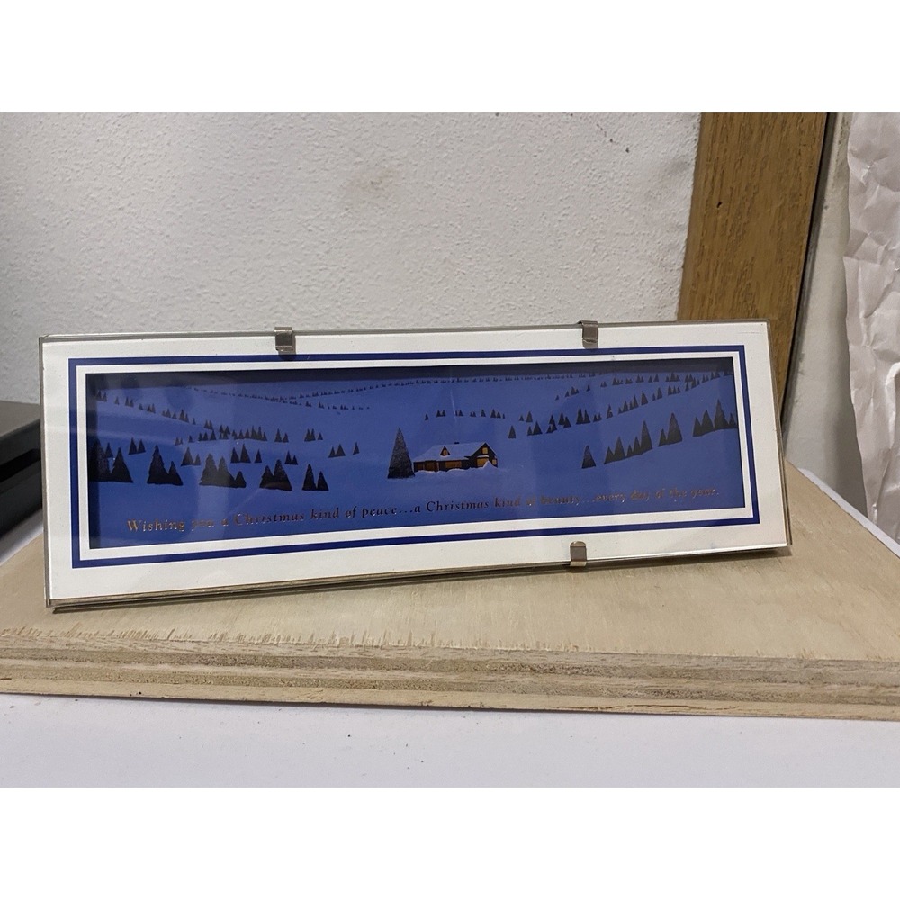 Framed Cabin In The Woods Winter Print